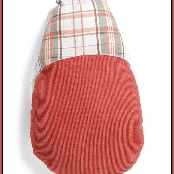 NEW RARE Novagratz Large Orange Halloween Gnome Shaped Pillow 13" x 22" - Picture 2 of 4